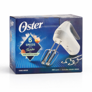 batidora de mano oster 6 velocidades con función turbo – 250w