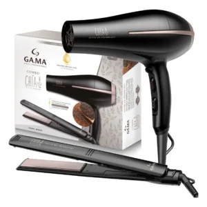 combo 3 en 1 ga.ma secador + plancha + cepillo