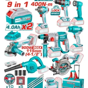 kit de herramientas total 9 en 1