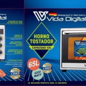 horno tostador vida digital vd 65 – capacidad xxl 65l