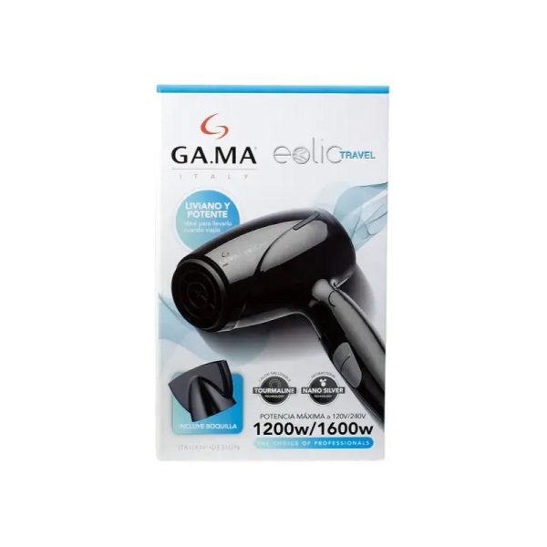 secador de cabello ga.ma eolic travel