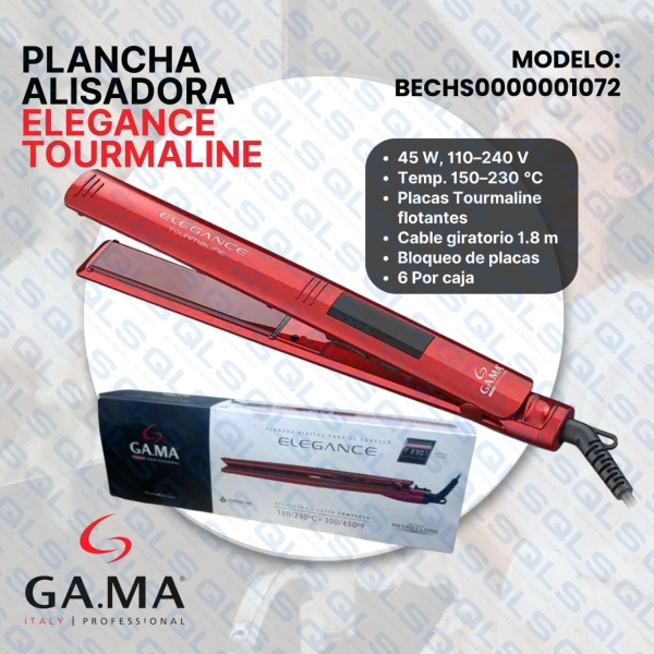 plancha alisadora elegance tourmaline gama