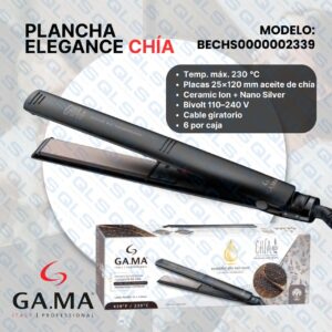 plancha de cabello ga.ma elegance chía