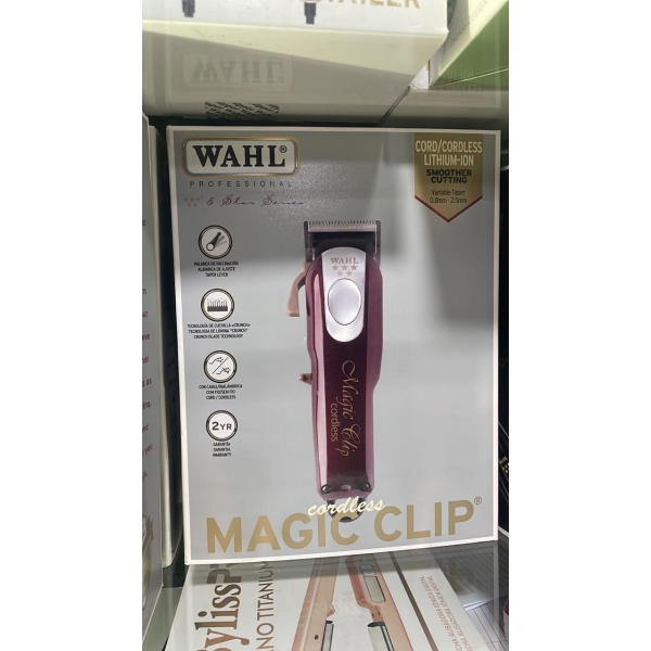 máquina de corte profesional wahl magic clip cordless 5 star series