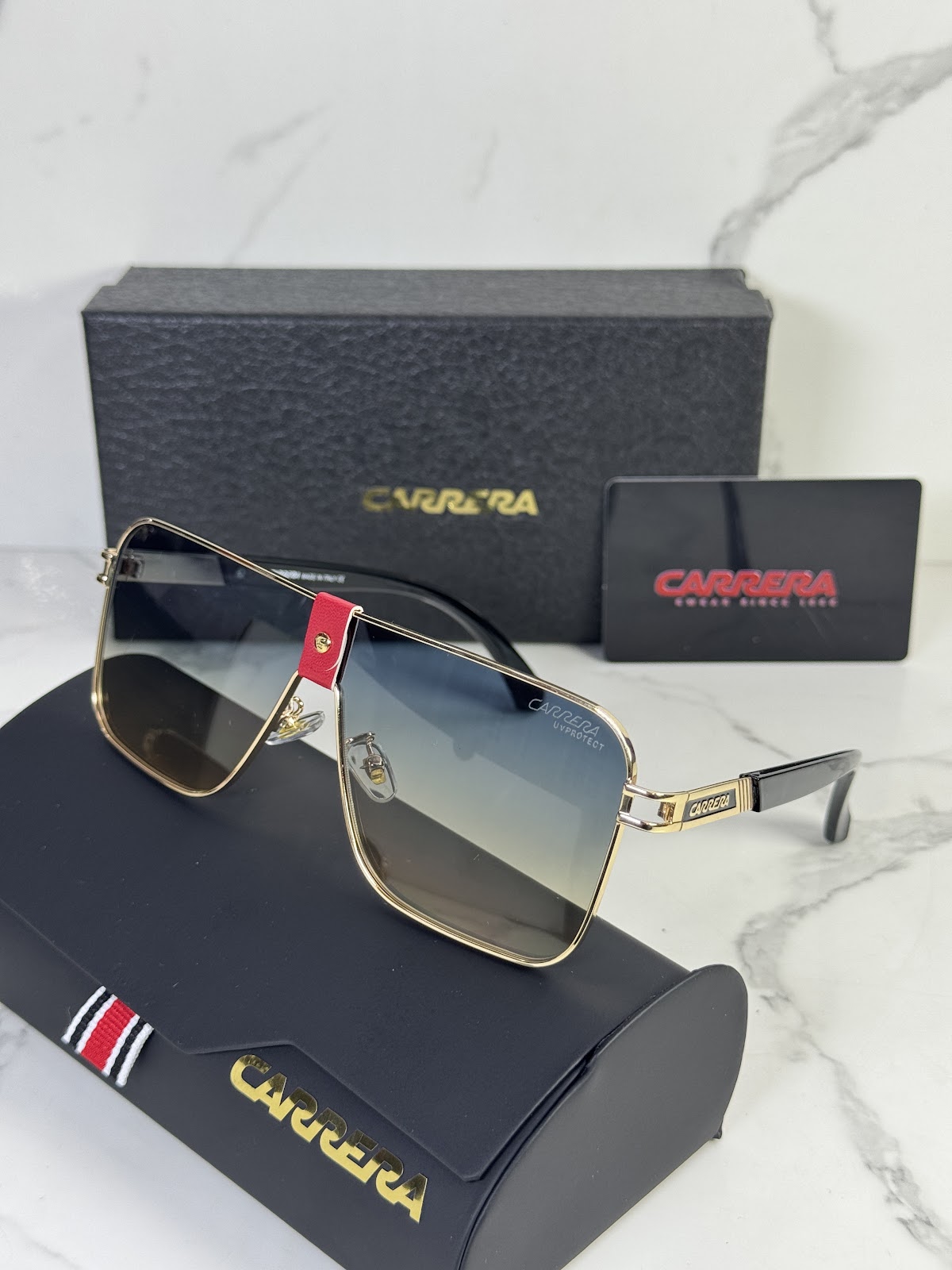 Lentes CARRERA — Ref. LF-L232-0011 con el packaging mostrado en la fotografía