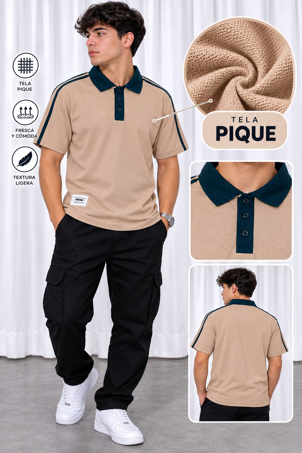 Chomba de piqué SSJ - Imagen 3