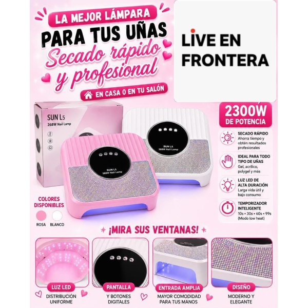 Lámpara de uñas LED/UV Sun L5