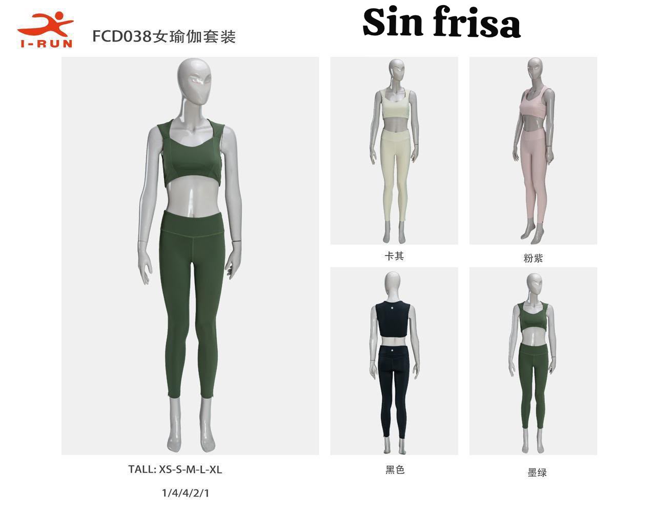 I-Run Conjunto deportivo FCD038 sin frisa