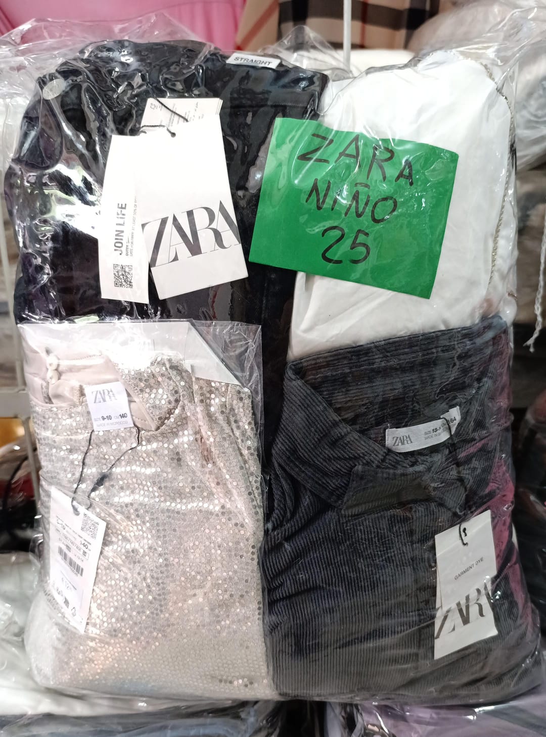 Fardo de ropa Zara de niño x25