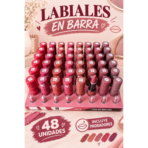 Labiales en barra surtidos