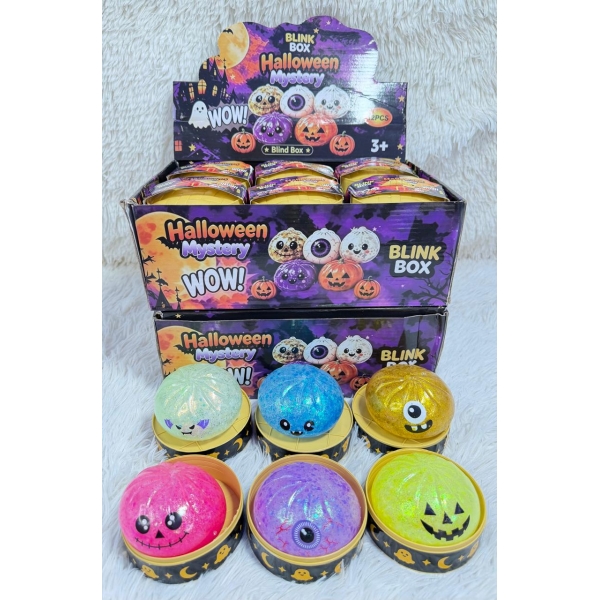 Juguete antiestrés squishy Halloween Mystery x12