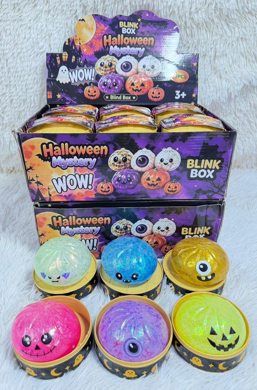Juguete antiestrés squishy Halloween Mystery x12
